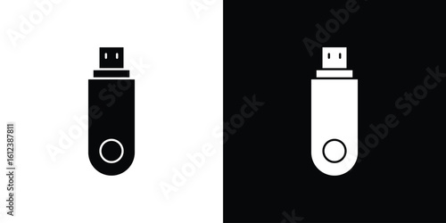 Pendrive icon elements vector illustration. flat style sign vector.
