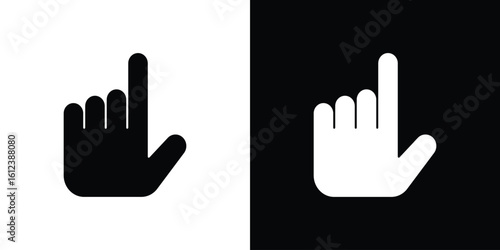 Pointing hand icon elements vector illustration. flat style sign vector.