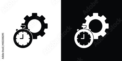 Productivity icon elements vector illustration. flat style sign vector.