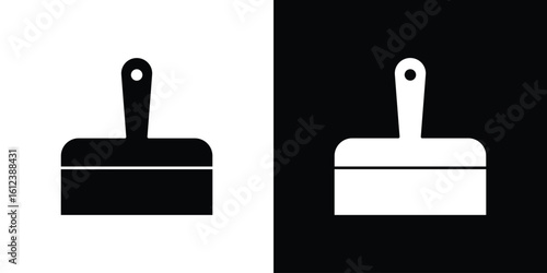 Putty knife icon elements vector illustration. flat style sign vector.