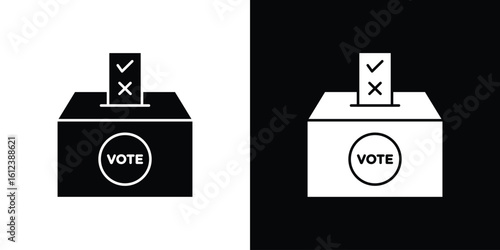 Referendum icon elements vector illustration. flat style sign vector.