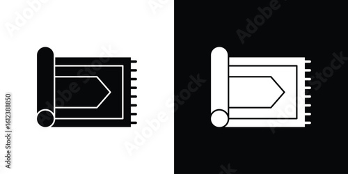 Rugs icon elements vector illustration. flat style sign vector.