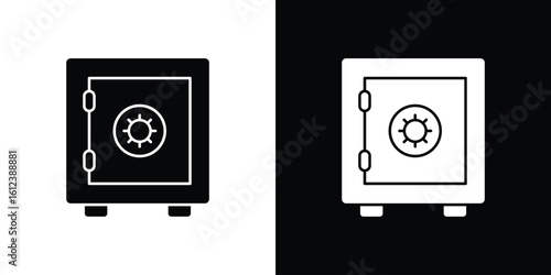 Safe icon elements vector illustration. flat style sign vector.