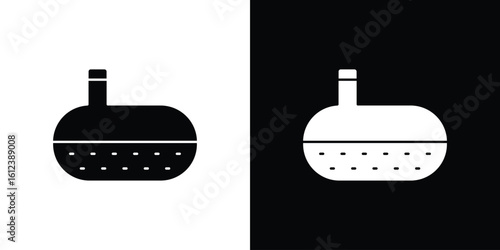 Sewerage tank icon elements vector illustration. flat style sign vector.