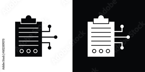 Smart contract icon elements vector illustration. flat style sign vector.