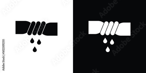 Squeeze icon elements vector illustration. flat style sign vector.