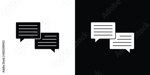 Text chat icon elements vector illustration. flat style sign vector.