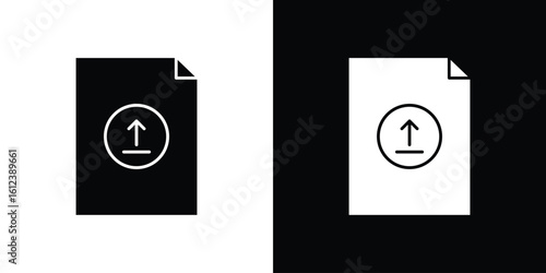 Upload file icon elements vector illustration. flat style sign vector.