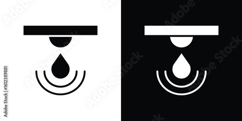 Water sensor icon elements vector illustration. flat style sign vector.