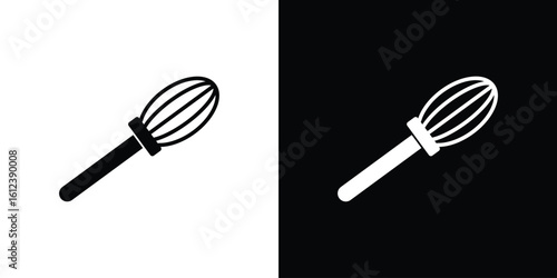 Whisk icon elements vector illustration. flat style sign vector.
