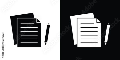 Wills and trusts icon elements vector illustration. flat style sign vector.