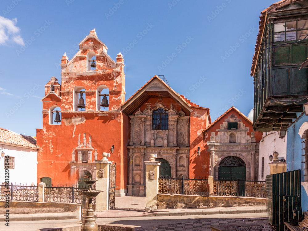 Fototapeta premium Bolivia, Potosi, church Iglesia De La Merced