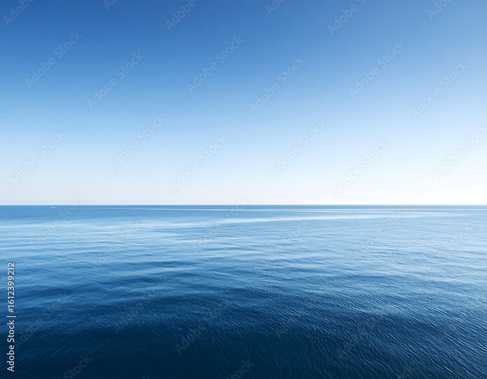 Obraz premium Calm, clear, vast horizon
