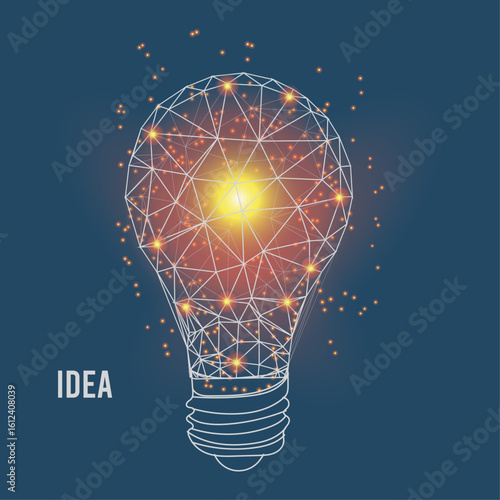 Creative idea lightbulb illustration