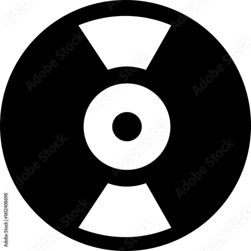Retro Vinyl Record Icon