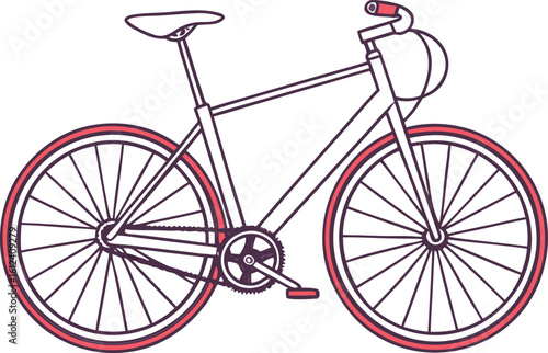 sport bike vector art icon

