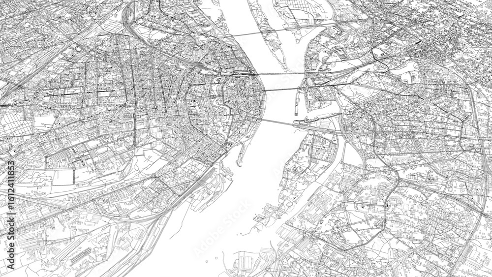 3D illustration of city and urban in Riga Latvia 3D illustration of city and urban in Riga Latvia