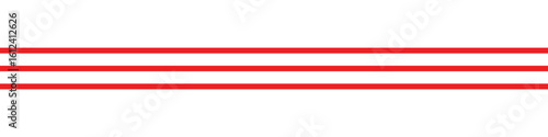 Horizontal triple straight line. red decorative line element Free Download Horizontal triple straight line. red decorative line element - GFXLoad