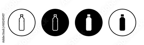 Bottle icon symbol for apps and websites. bottle sign and symbol