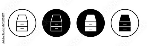 Database icon symbol for apps and websites. database sign and symbol
