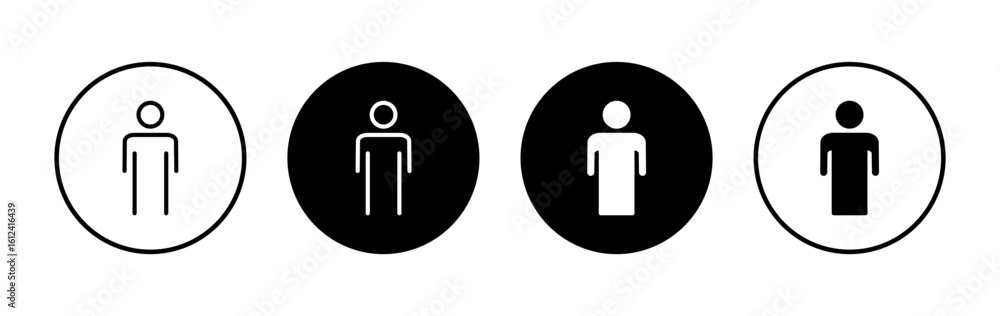 Man icon symbol for apps and websites. male sign and symbol. human symbol Man icon symbol for apps and websites. male sign and symbol. human symbol