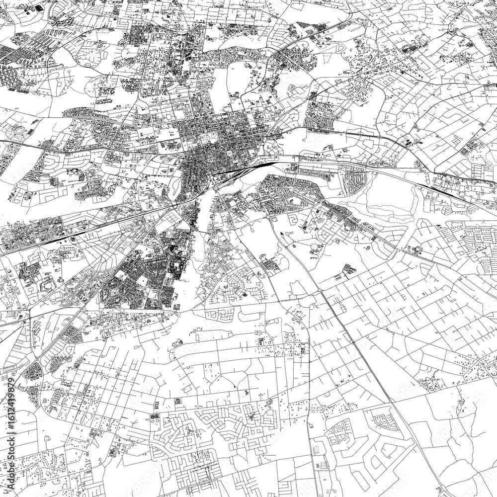Obraz premium 3D illustration of city and urban in Harare Zimbabwe
