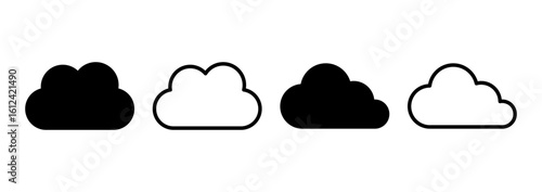 Cloud icon logo design. cloud sign and symbol