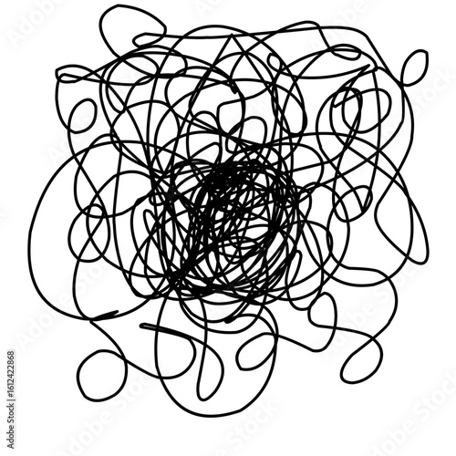 Entangled Lines in Chaotic Formation