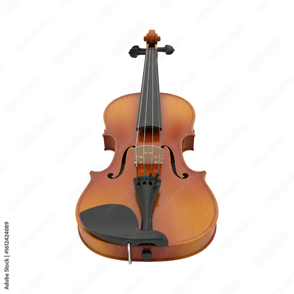Naklejka premium violin isolated on white Cut out the background