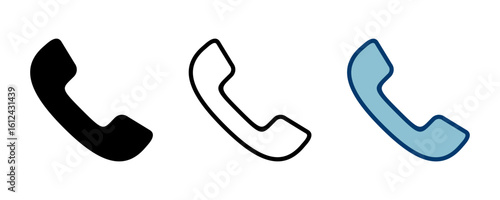 Call icon vector isolated on white background. Phone icon vector. mobile phone. telephone icon