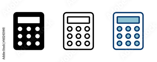 Calculator icon vector isolated on white background. Calculator vector icon. Accounting icon