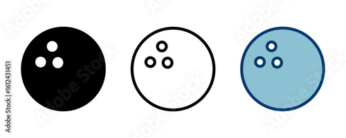 Bowling game Pin Icon vector isolated on white background. Bowling icon, ball and pin