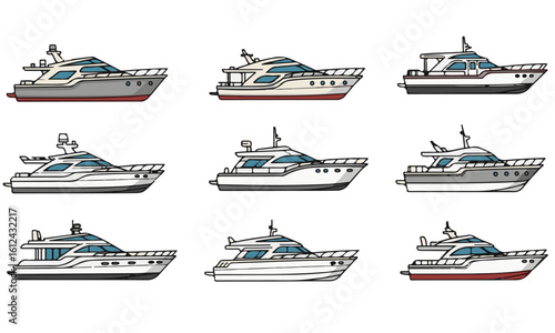 Luxury Motor Yacht Sprite Sheet
