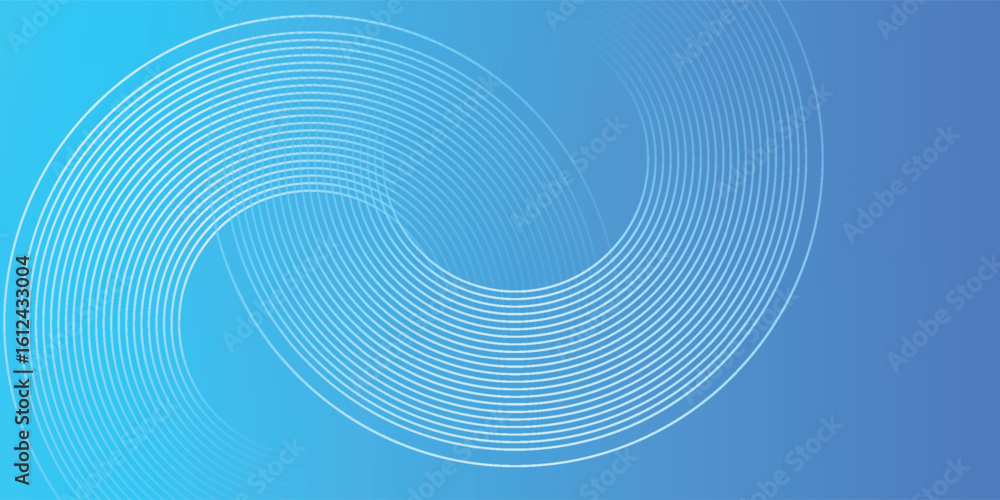 Naklejka premium Abstract futuristic background with soft white gradient circles. Defocused dynamic circle shapes.