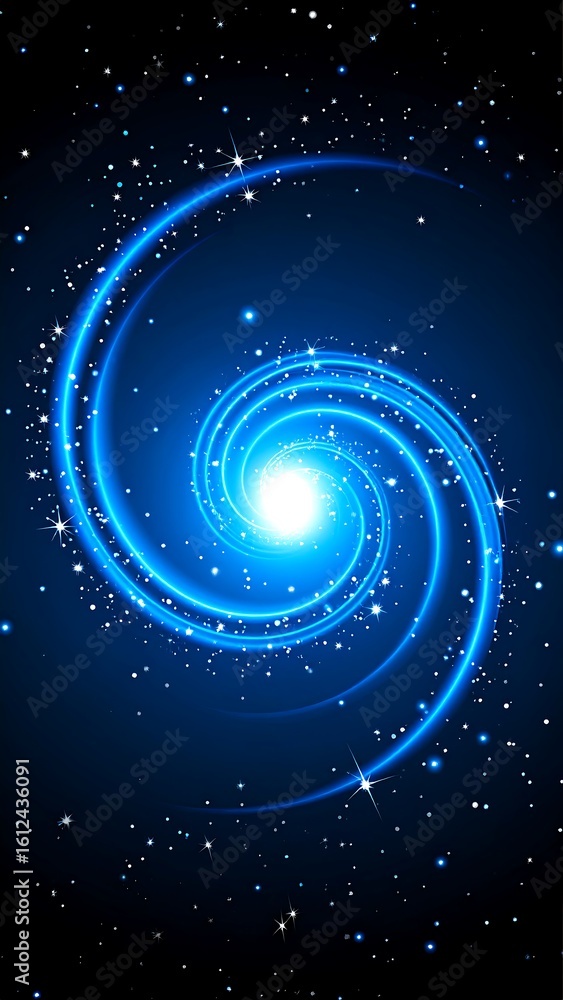Obraz premium Abstract spiral galaxy design