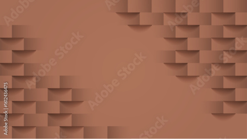 Abstract. square geometric color tone mocha mousse background. light and shadow. Vector.