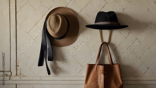 hats on a shelf