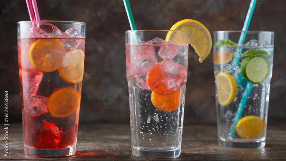 Fototapeta premium cocktail with ice