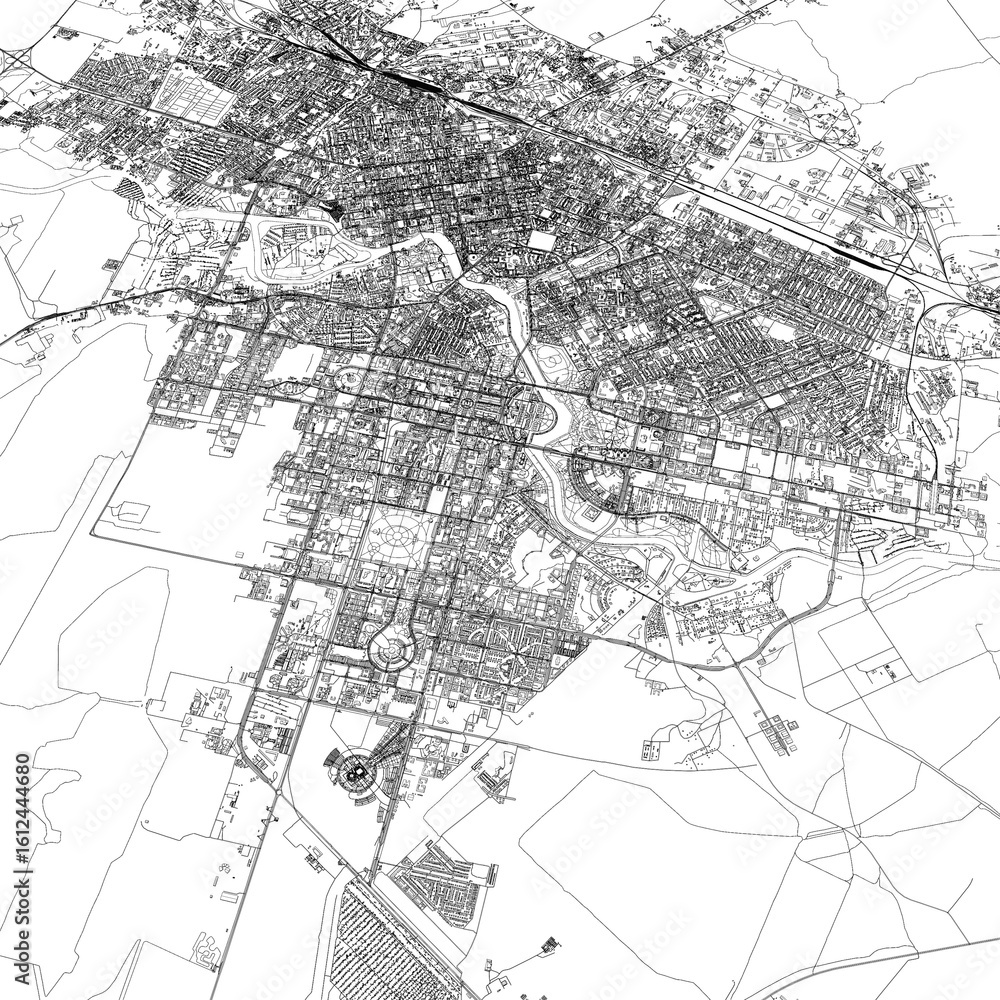 Fototapeta premium 3D illustration of city and urban in Astana Kazakhstan