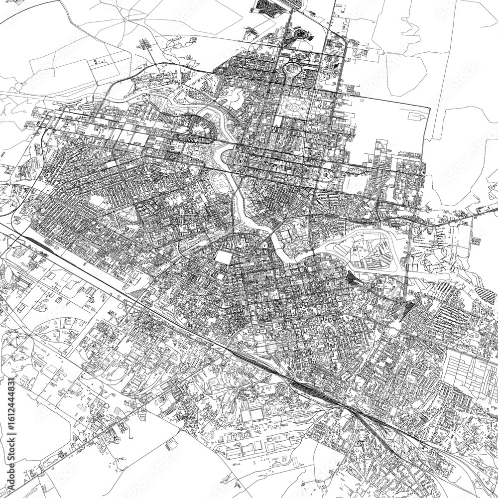 Naklejka premium 3D illustration of city and urban in Astana Kazakhstan