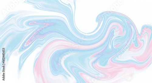 Swirling pastel blue and pink marble texture creates a dreamy, ethereal background ideal for design projects.