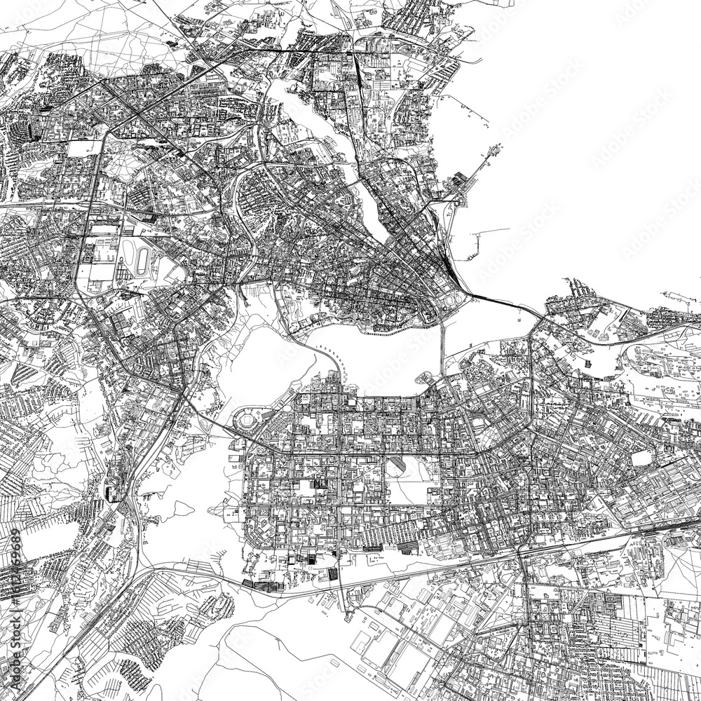 Fototapeta premium 3D illustration of city and urban in Kazan Russia