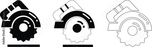 construction, engineering, industrial labor symbol.Construction engineer glyph icon with hard hat for building professional industrial worker and site foreman vector illustration vector solid glyph