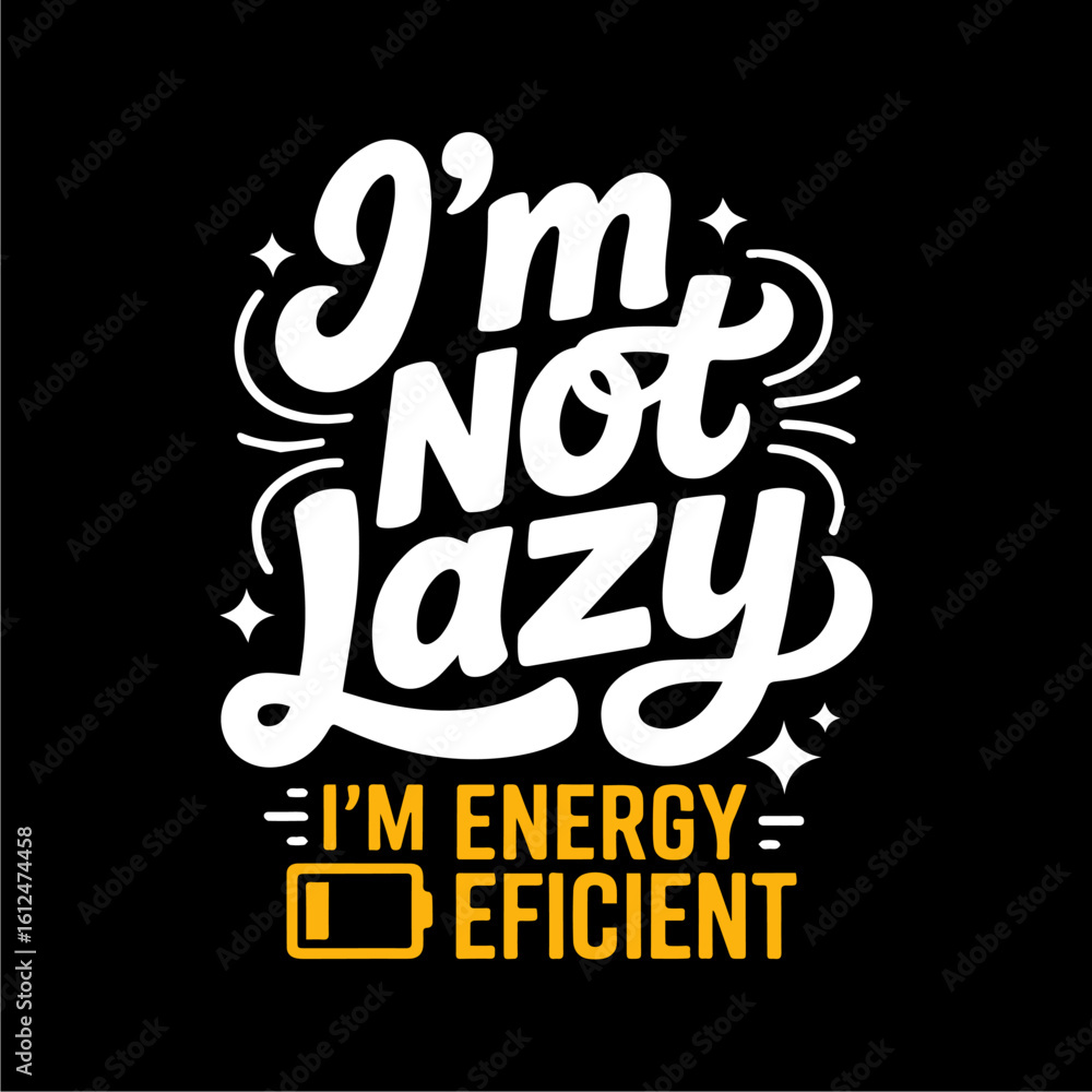 Obraz premium Witty typography proclaims 