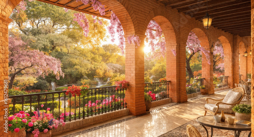porch of a house
