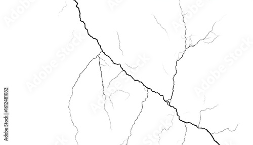 Abstract map-like design with branching lines
