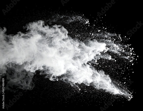 Wallpaper Mural Abstract explosion of white smoke and powder Torontodigital.ca