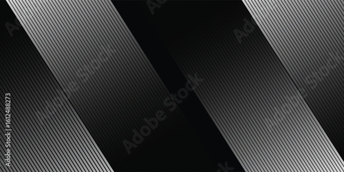 3D techno abstract background overlap layer on dark space with glowing white circles shape decoration.