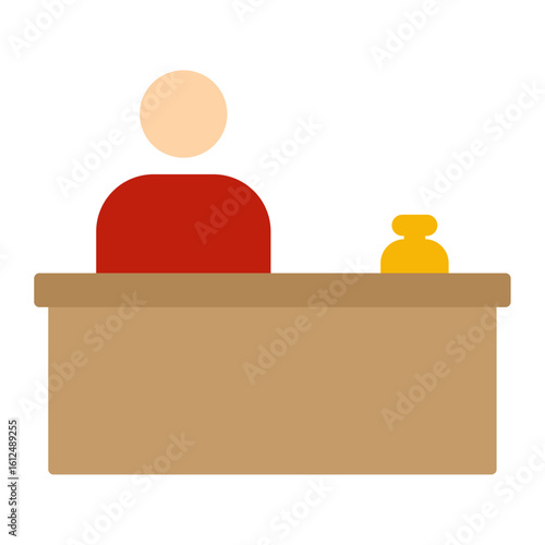 reception desk icon