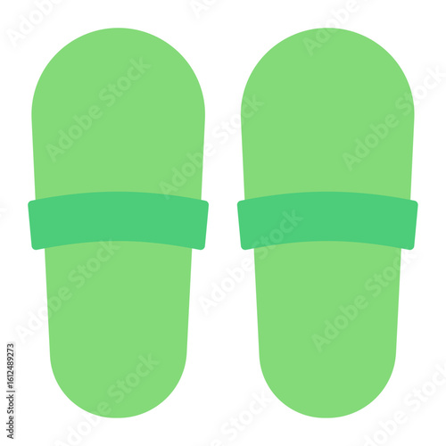 green flip flops icon